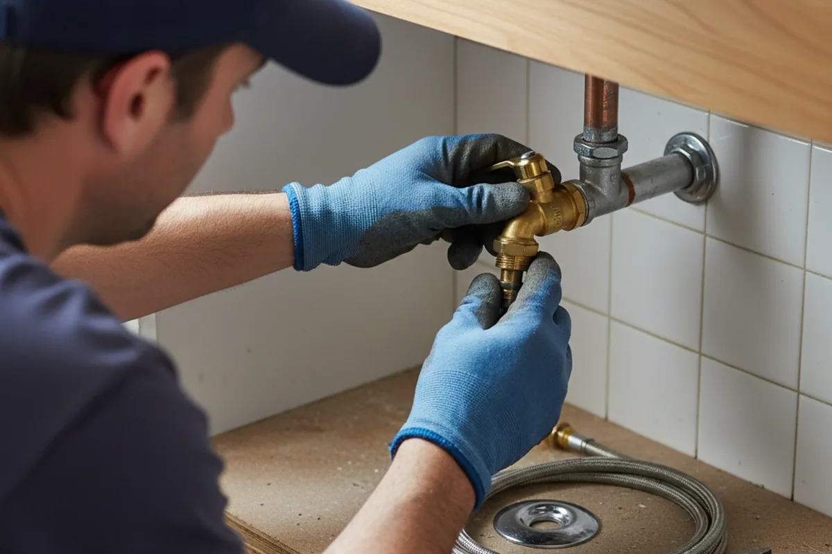 Shutoff valve and fitting work during Repiping in Millsap